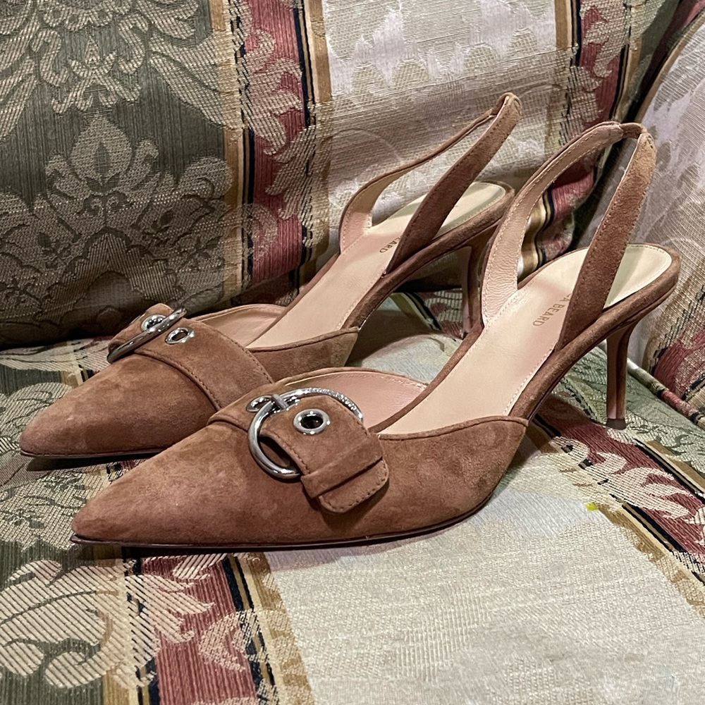 Veronica Beard Roxy Slingback Pointed Toe Pump Wo… - image 4